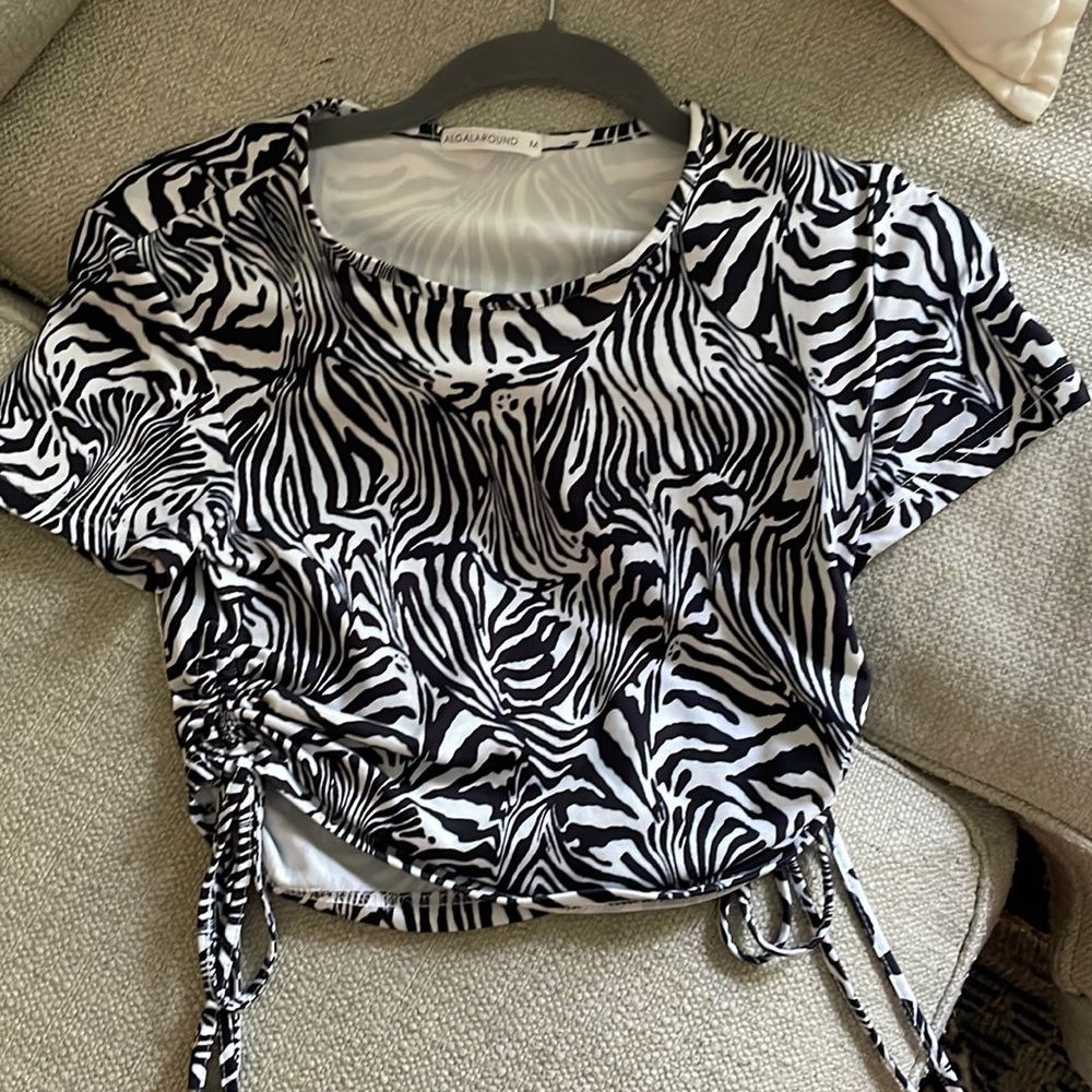 Soft Zebra Crop Top